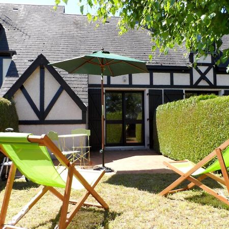 Charmant Cottage Normand Avec Jardin, Proche Hippodrome, Piscine Chauffee Et Tennis, Parking Prive - Fr-1-487-288 꺄부흐 외부 사진